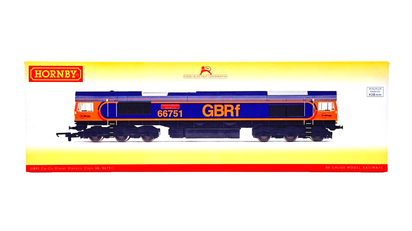 HORNBY 00 GAUGE - R3573 - CLASS 66 GBRF 66751 INSPIRATION DELIVERED - BOXED