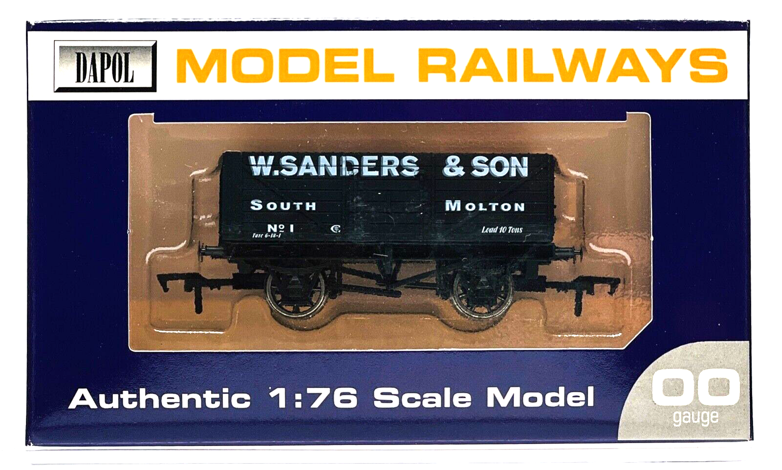 DAPOL 00 GAUGE - W. SANDERS & SON SOUTH MOLTON 7 PLANK NO.1 (WESSEX WAGONS)