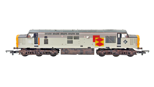 LIMA 00 GAUGE - CLASS 37 DIESEL LOCOMOTIVE 37673 RAILFREIGHT LIVERY UNBOXED