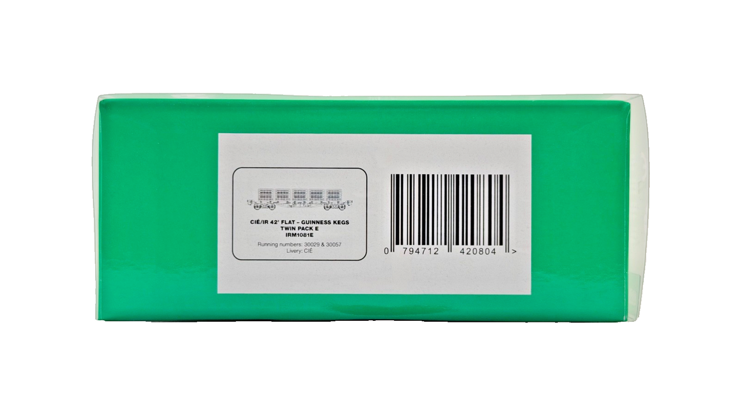 IRISH RAILWAY MODELS 00 GAUGE - IRM1081E - GUINNESS KEGS TWIN PACK E "CIE"