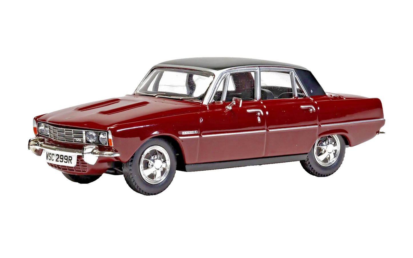 CORGI VANGUARDS 1/43 SCALE - VA06521 - ROVER 3500S P6B V8 RICHELIEU RED - NEW