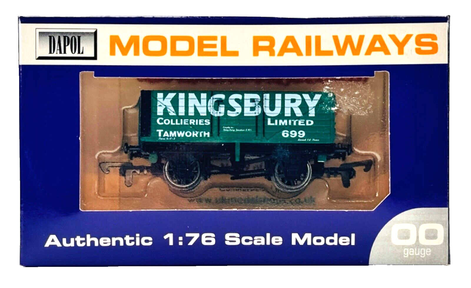 DAPOL 00 GAUGE - KINGSBURY COLLIERIES OF TAMWORTH WAGON 699 (LIMITED EDITION)