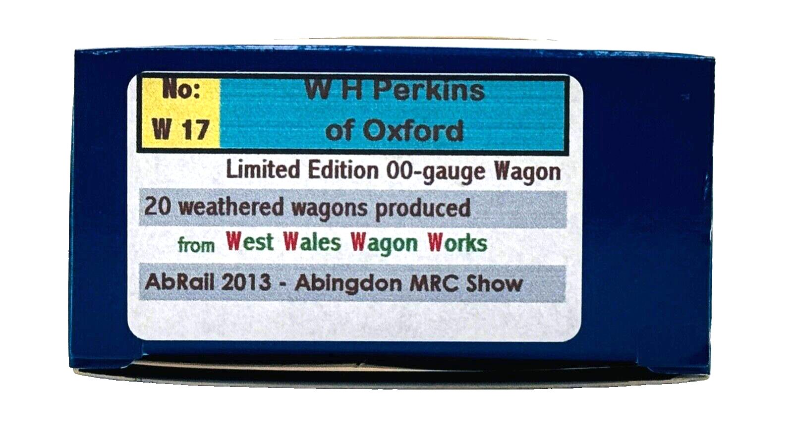 DAPOL 00 GAUGE - W.H PERKINS OXFORD WAGON NO.3 (WEATHERED) (LIMITED EDITION)