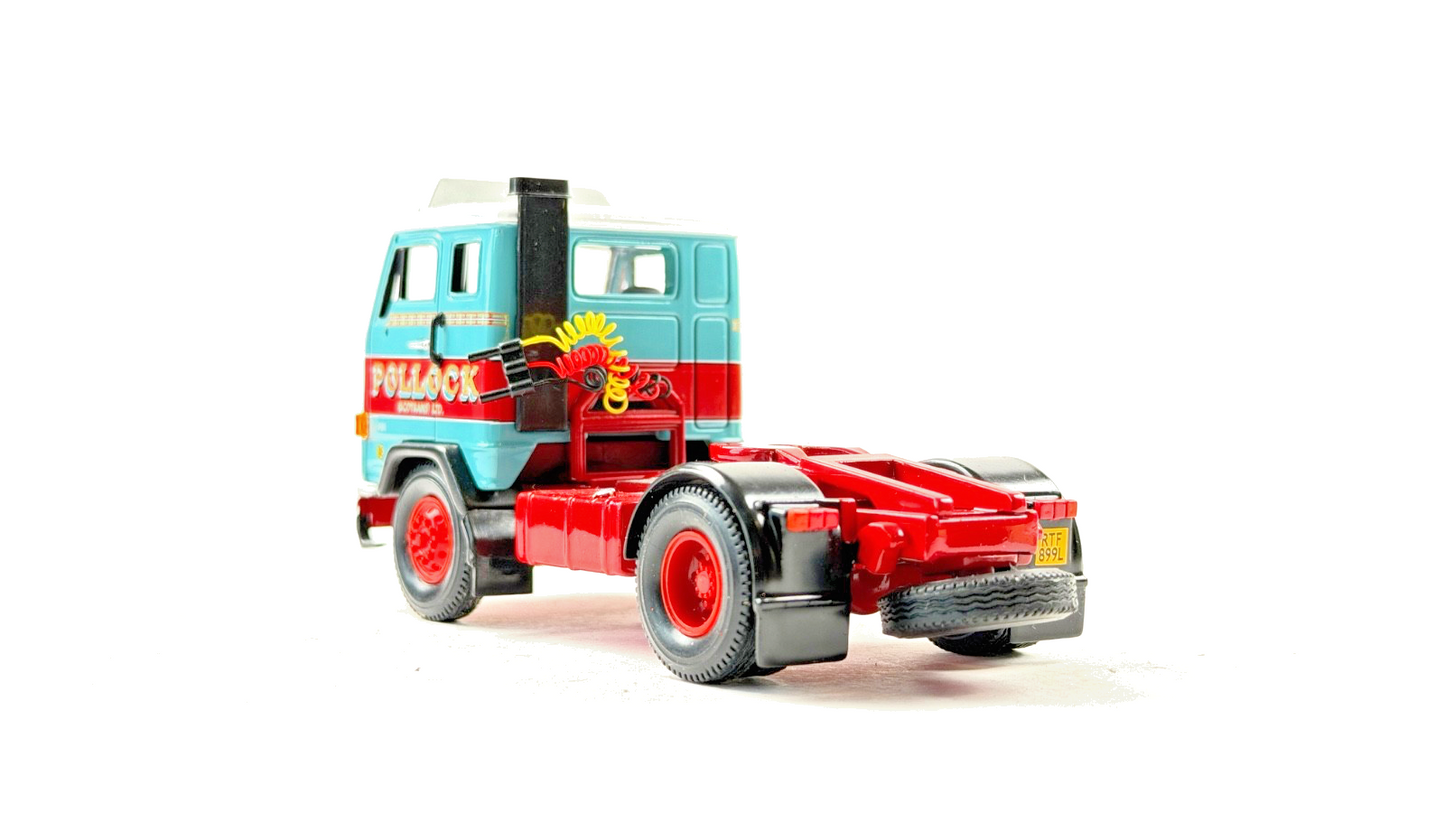 CORGI 1/50 SCALE CC13107 POLLOCK SCOTRANS VOLVO F88 4X2 TRACTOR UNIT (BLACK)