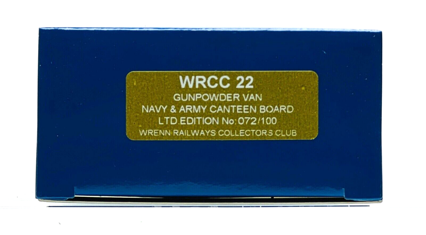 DAPOL 00 GAUGE - WRCC22 - 'NACB' NAVY ARMY CANTEEN BOARD VAN (COLLECTORS CLUB)