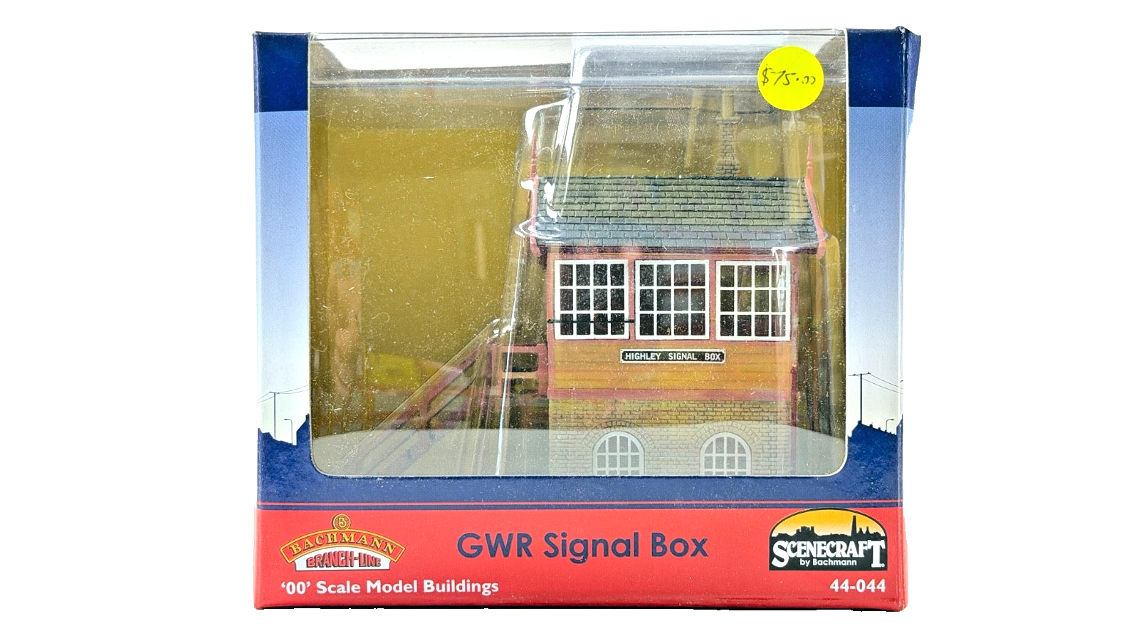 BACHMANN OO GAUGE SCENECRAFT - 44-044 - GWR SIGNAL BOX - NEW (IMPERFECT)