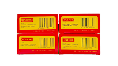 HORNBY OO GAUGE - R4759/R4760/R4761/R4762 - GWR COLLETT CORRIDOR COACHES X 4