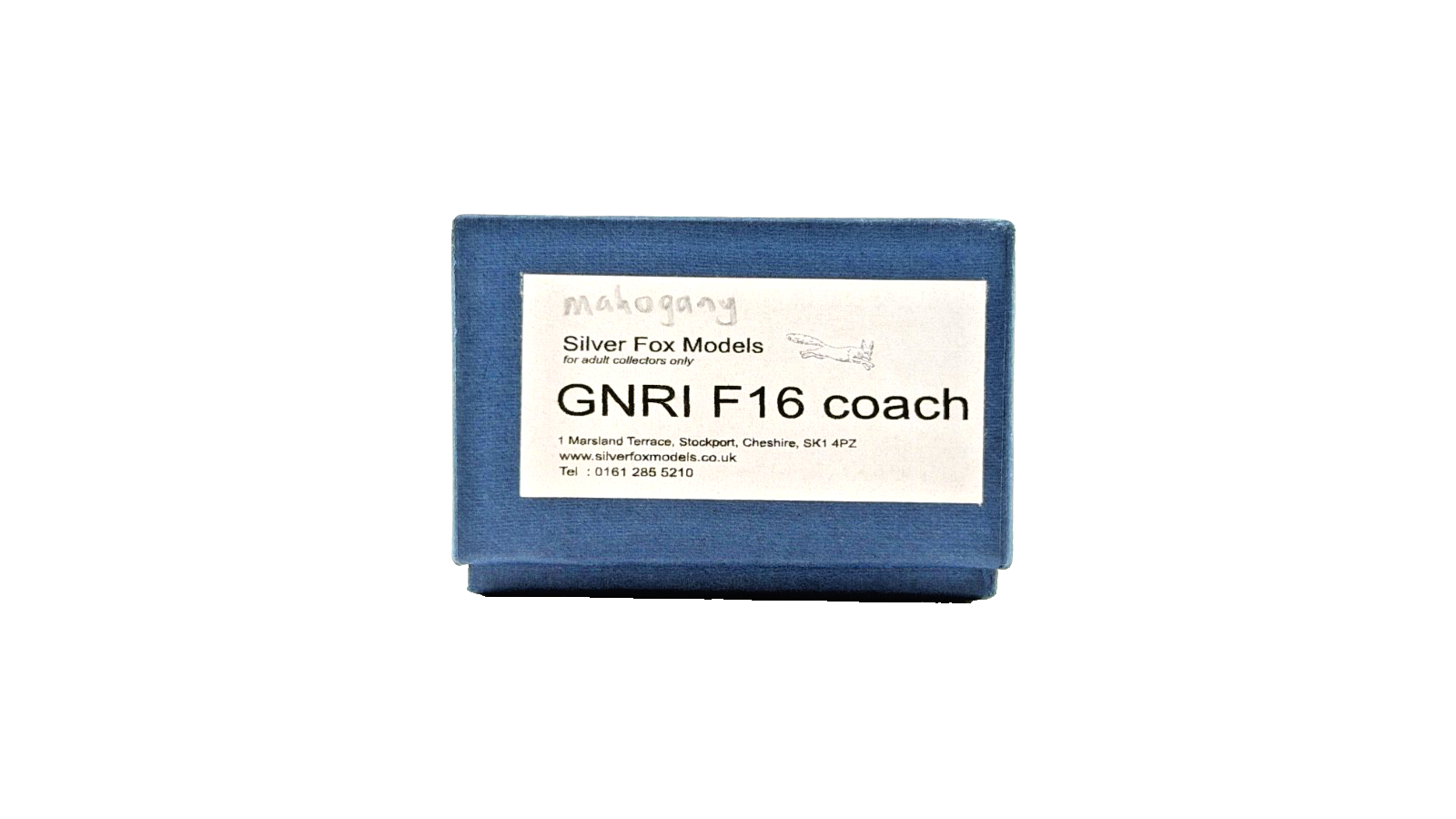 SILVER FOX MODELS OO GAUGE - GNRI NORTHERN IRISH RAIL F16 COACH MAHOGANY 89