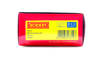 HORNBY 00 GAUGE - R3312 - BR 4-6-2 CLASS A3 LOCOMOTIVE 60062 MINORU BOXED