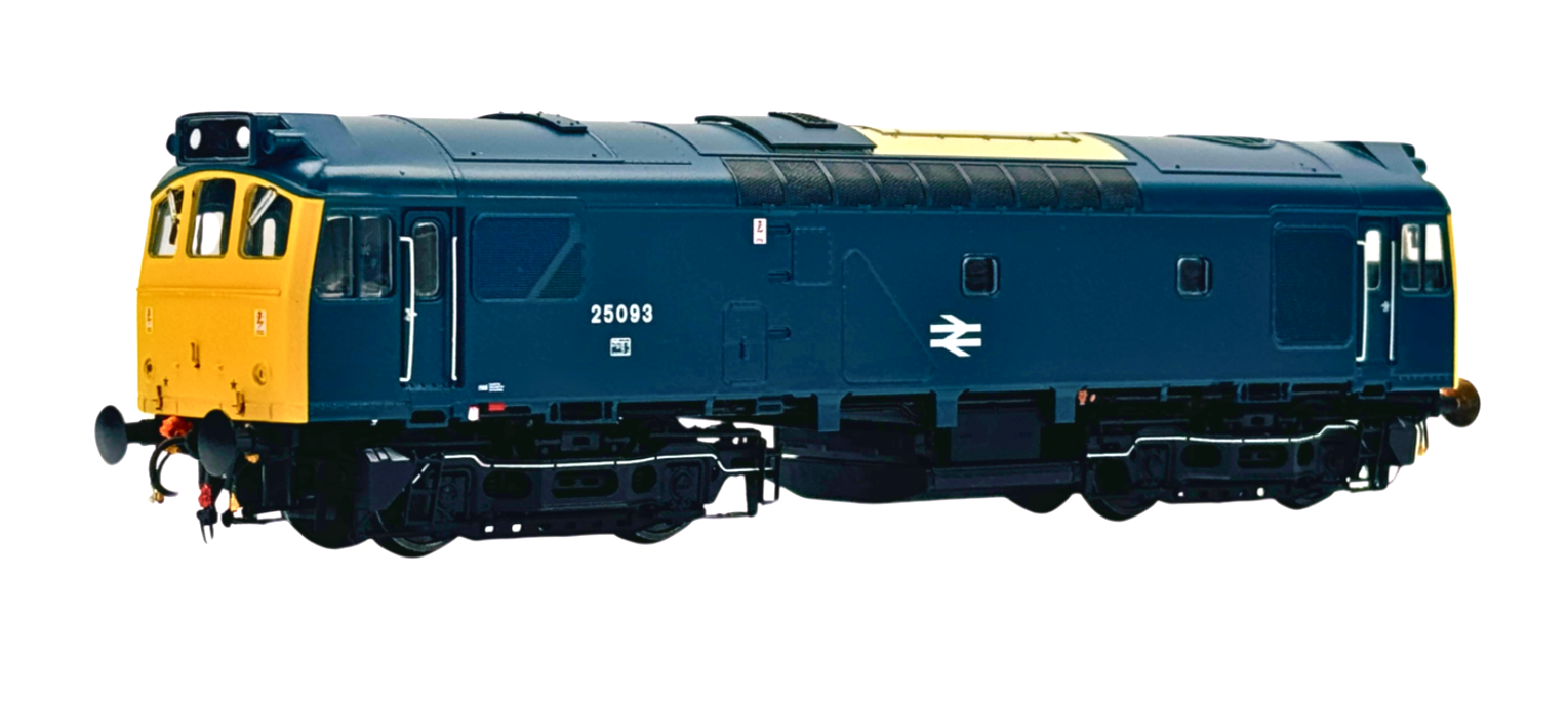 HELJAN 00 GAUGE - 2537 - CLASS 25 DIESEL 25093 BR BLUE (SCR/LMR) DOUBLE ARROWS