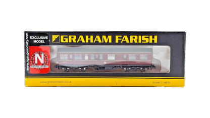 GRAHAM FARISH N GAUGE - 374-875Z - INSPECTION SALOON LMS LINED CRIMSON LAKE