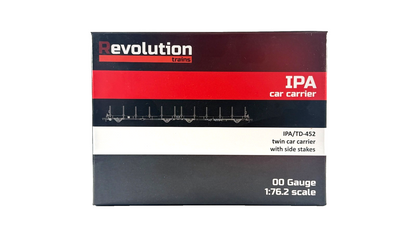 REVOLUTION TRAINS OO GAUGE - IPA-121A - IPA TD-452 TWIN CAR CARRIER WAGONS BOXED