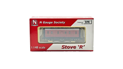 DAPOL N GAUGE - 33000 - LMS CRIMSON SIX WHEEL STOVE COACH N GAUGE SOCIETY