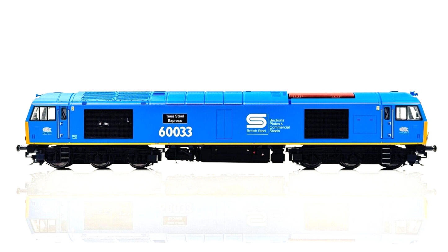 HORNBY 00 GAUGE - R3051 - CLASS 60 DIESEL 60033 EWS TEES STEEL EXPRESS BOXED