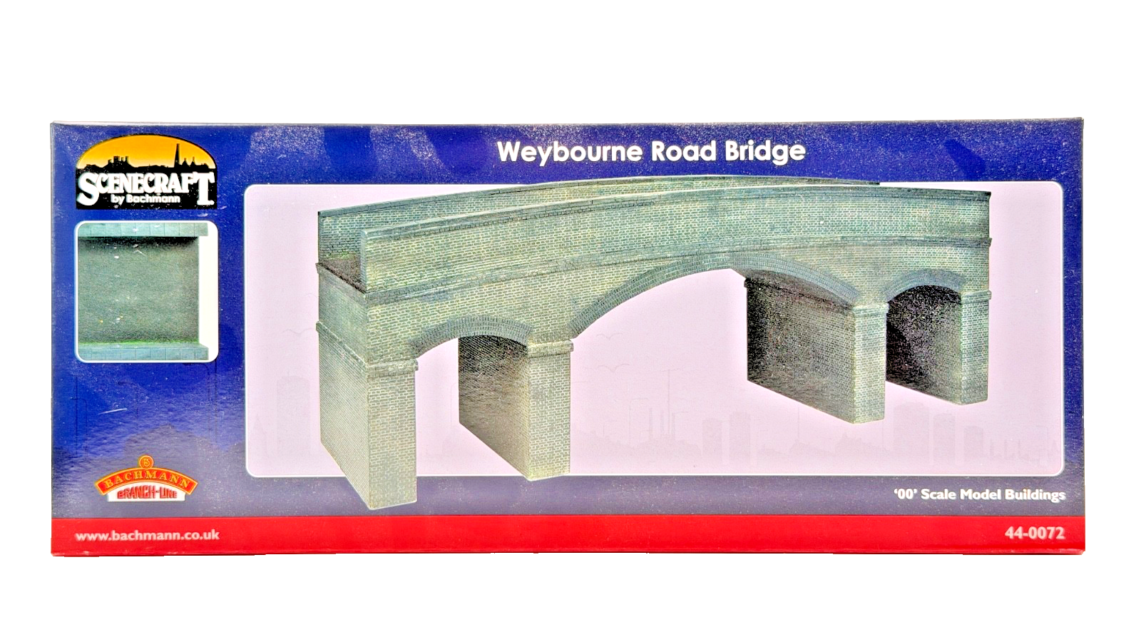 BACHMANN OO GAUGE SCENECRAFT - 44-0072 - WEYBOURNE ROAD BRIDGE - NEW