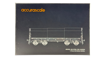 ACCURASCALE OO GAUGE - ACC2121-BSC-2 - JSA STEEL COIL WAGON BRITISH STEEL TWIN