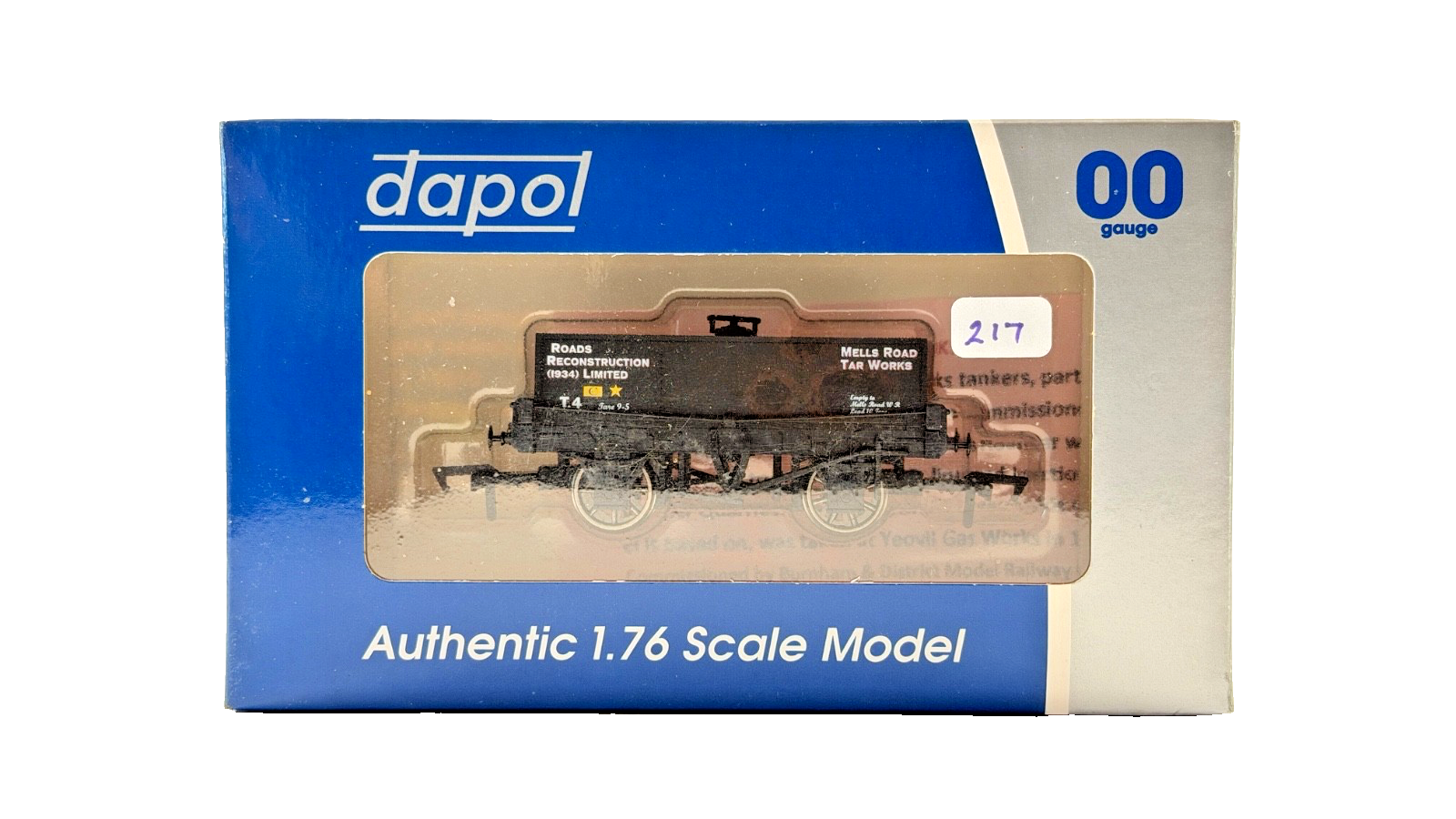DAPOL 00 GAUGE - ROADS RECONSTRUCTION MELLS ROAD TAR WORKS T.4 (LIMITED EDITION)