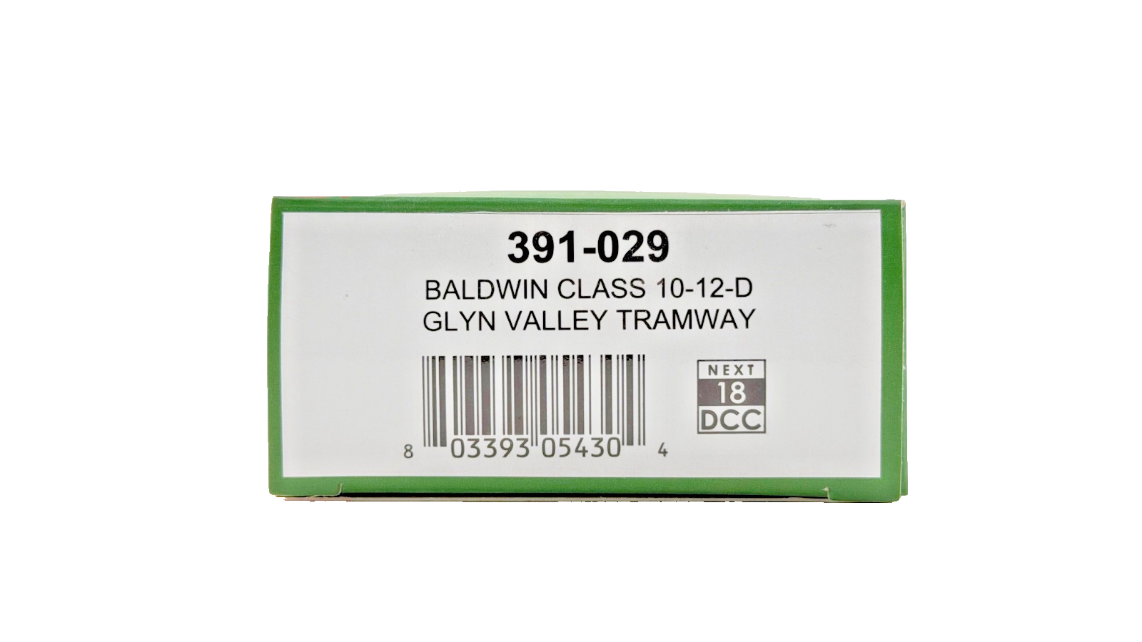 BACHMANN OO9 SCALE - 391-029 - BALDWIN CLASS 10-12-D GLYN VALLEY TRAMWAY BOXED