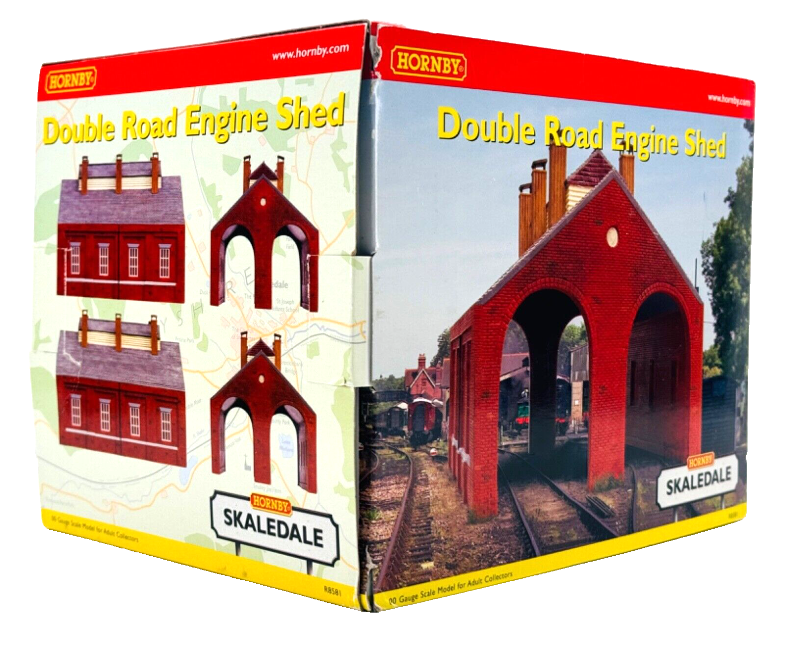 HORNBY 00 GAUGE SKALEDALE - R8581 - DOUBLE ROAD ENGINE SHED - BOXED