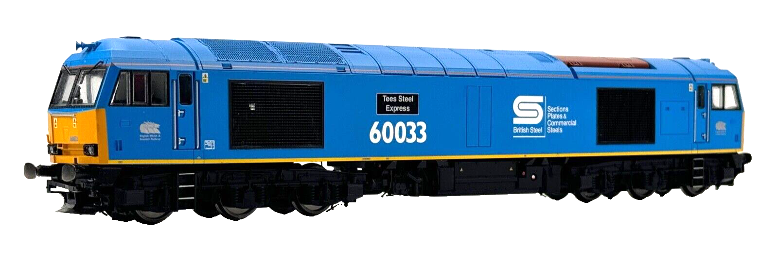 HORNBY 00 GAUGE - R3051 - CLASS 60 DIESEL 60033 EWS 'TEES STEEL EXPRESS' - BOXED