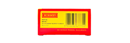 HORNBY OO GAUGE - R4972A - BR MK1 GREEN RESTAURANT BUFFET COACH NO.S1757 BOXED