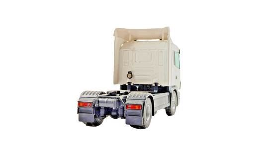 TEKNO 1/50 SCALE PLAIN WHITE SCANIA 124L 420 4X2 TRACTOR UNIT UNBOXED