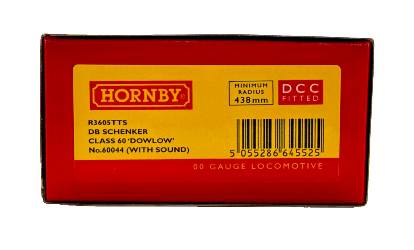 HORNBY 00 GAUGE - R3605TTS - CLASS 60 DIESEL 60044 DB SCHENKER DOWLOW TTS SOUND