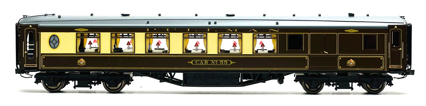 GOLDEN AGE MODELS 00 GAUGE - 2-F 2ND CLASS 'CAR NO.55' BRASS PULLMAN COACH