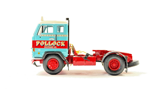 CORGI 1/50 SCALE CC13107 POLLOCK SCOTRANS VOLVO F88 4X2 TRACTOR UNIT (BLUE)