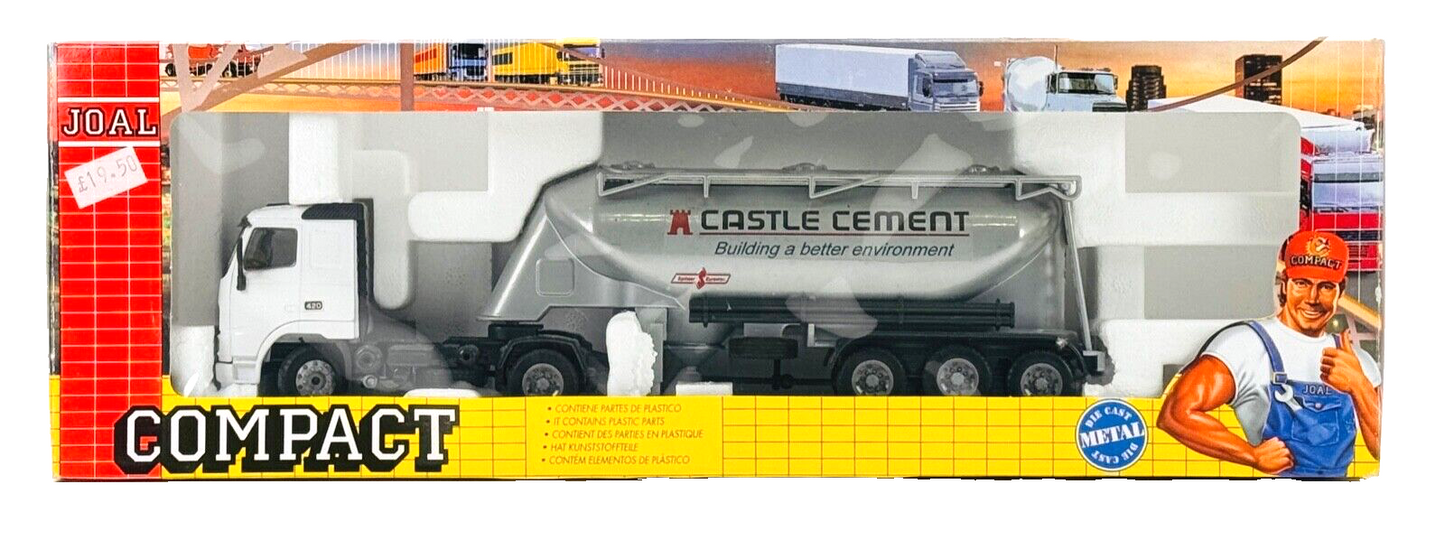 JOAL 1/50 SCALE - 333 - VOLVO FH-420 & CODE 3 CASTLE CEMENT TRAILER - BOXED