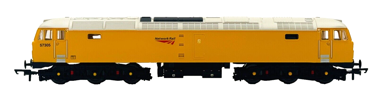 HORNBY 00 GAUGE - R30043 - CLASS 57 DIESEL 57305 NETWORK RAIL YELLOW - BOXED