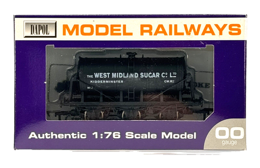 DAPOL 00 GAUGE - WEST MIDLAND SUGAR CO KIDDERMINSTER TANKER (LIMITED EDITION)