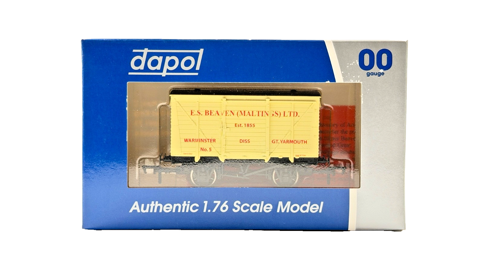 DAPOL 00 GAUGE - E.S BEAVEN (MALTINGS) WARMINSTER VENT VAN 5 (LIMITED EDITION)