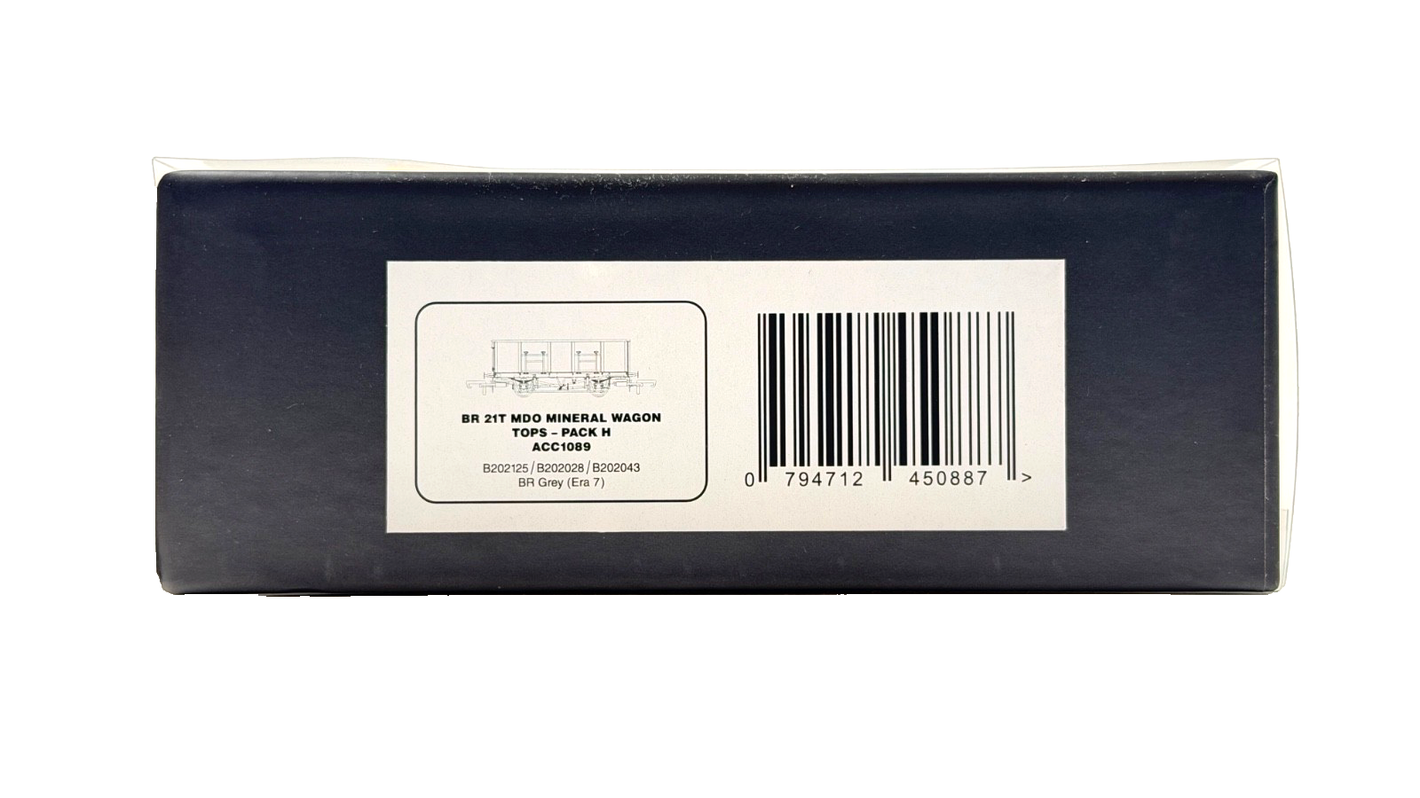 ACCURASCALE OO GAUGE - ACC1089 - BR 21T MDO MINERAL WAGON TOPS - PACK H BR GREY