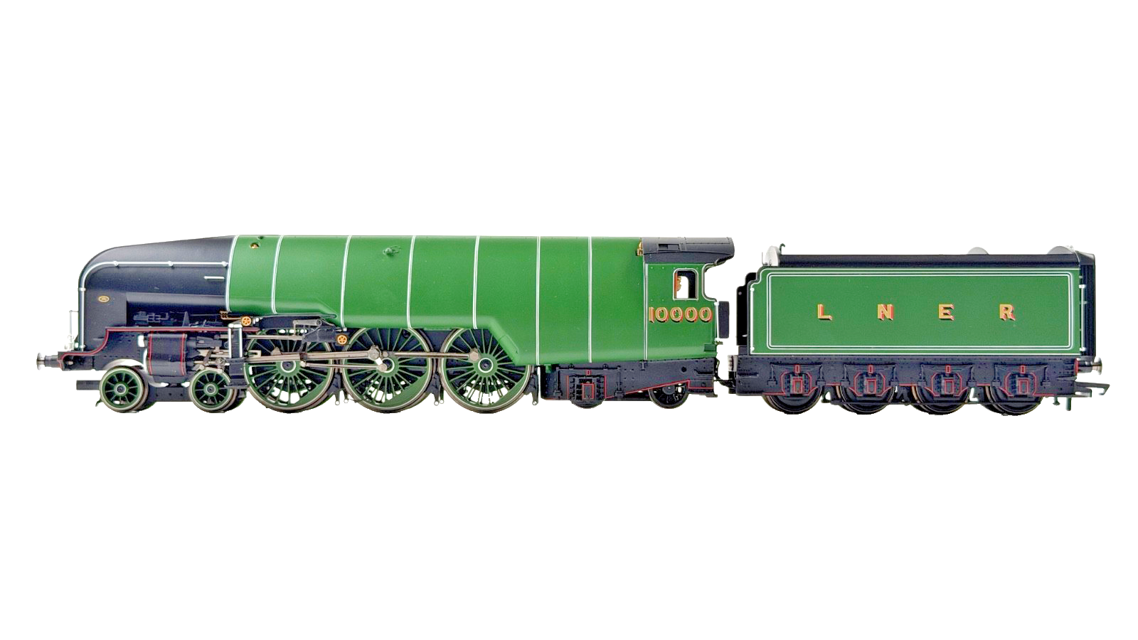 HORNBY OO GAUGE - R3842 - LNER GREEN (PROMOTIONAL) CLASS W1 HUSH HUSH NO.10000