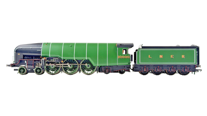 HORNBY OO GAUGE - R3842 - LNER GREEN (PROMOTIONAL) CLASS W1 HUSH HUSH NO.10000