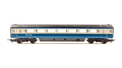 HORNBY 00 GAUGE - RAKE OF 4 INTERCITY 125 BLUE YELLOW PASSENGER COACHES UNBOXED