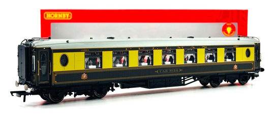 HORNBY 00 GAUGE - R4739 - 8 WHEEL PULLMAN 2ND CLASS PARLOUR CAR '34' (W/LIGHTS)