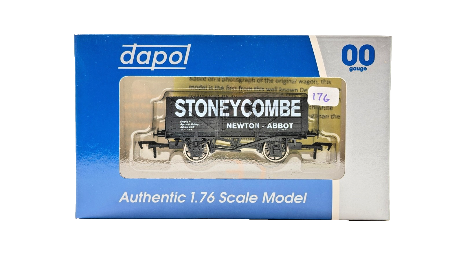 DAPOL 00 GAUGE - STONEYCOMBE COLLIERY NEWTON ABBOT WAGON (LIMITED EDITION)