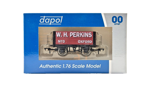 DAPOL 00 GAUGE - W.H. PERKINS OF OXFORD PLANK WAGON NO.3 (LIMITED EDITION)