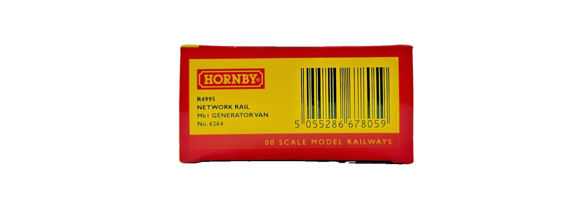 HORNBY OO GAUGE - R4995 - NETWORK RAIL MK1 GENERATOR VAN NO.6264 BOXED