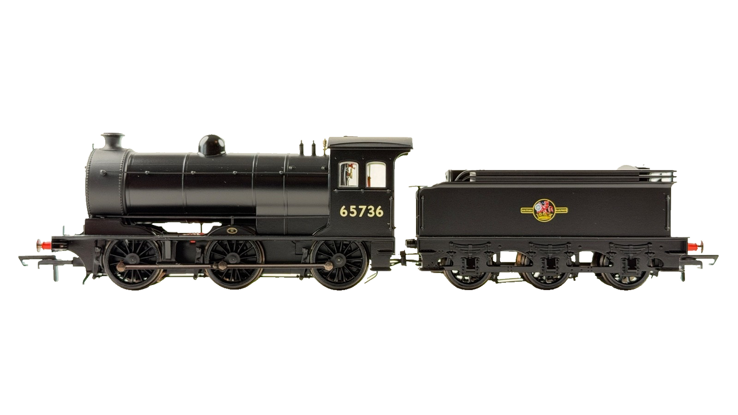 OXFORD RAIL OO GAUGE - OR76J26003 - BR BLACK CLASS J26 LOCOMOTIVE 65736 BOXED