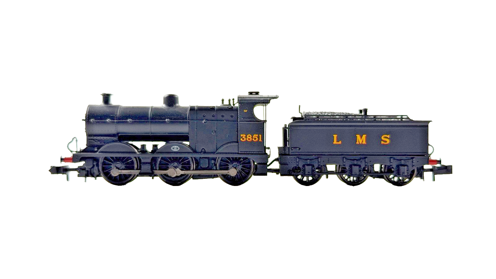GRAHAM FARISH N GAUGE - 372-061 - MIDLAND CLASS 4F 3851 LMS BLACK LOCOMOTIVE