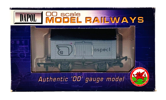 DAPOL 00 GAUGE - 'ASPECT' PROMOTIONAL GREY SALT WAGON  (LIMITED EDITION)