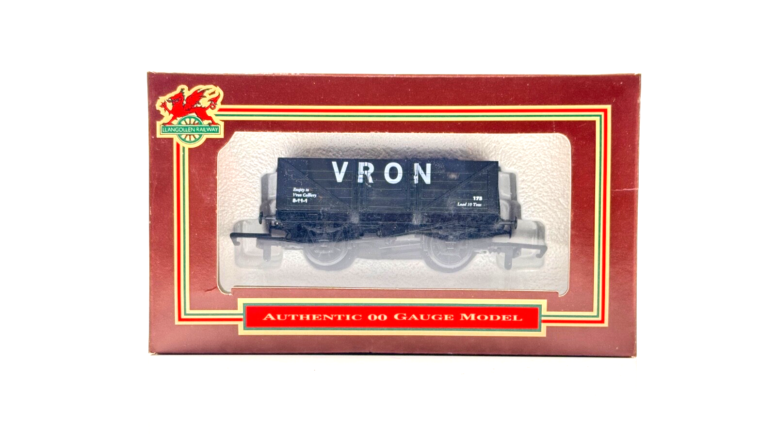 DAPOL 00 GAUGE - VRON COLLIERY BLACK PLANK WAGON (LIMITED EDITION)