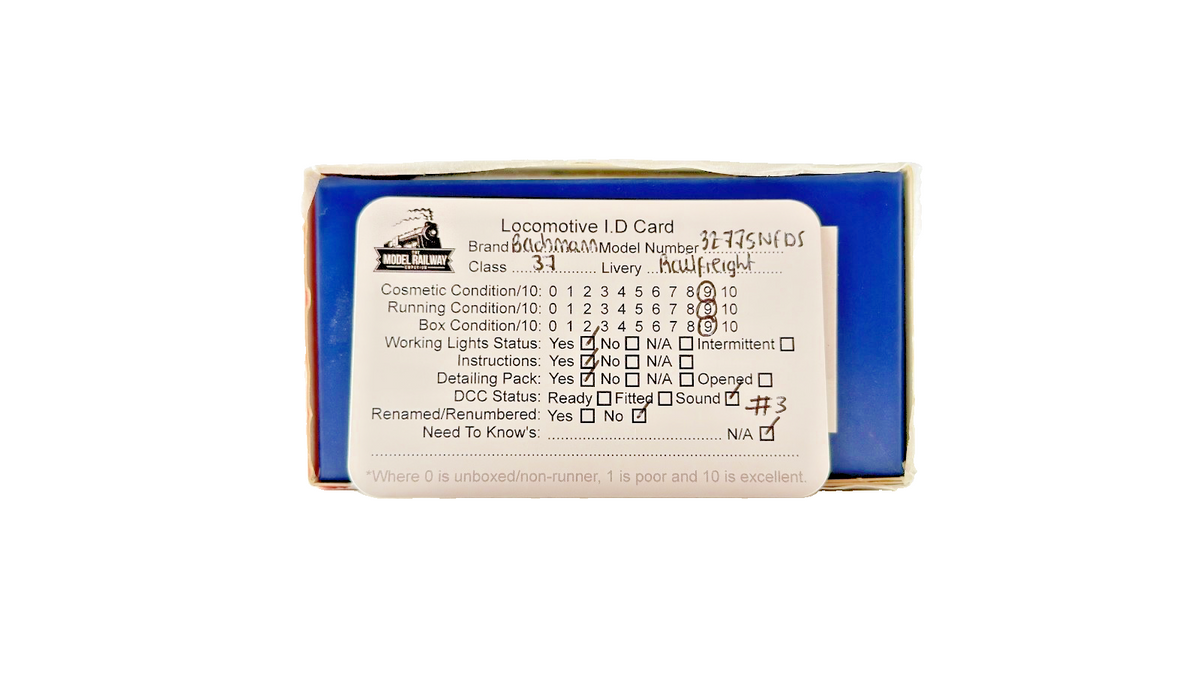BACHMANN OO GAUGE - 32-775NFDS - CLASS 37/0 RAILFREIGHT GREY 37104 DCC SOUND