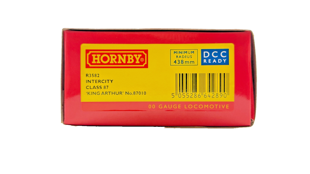 HORNBY OO GAUGE - R3582 - CLASS 87 LOCOMOTIVE 87010 INTERCITY KING ARTHUR BOXED