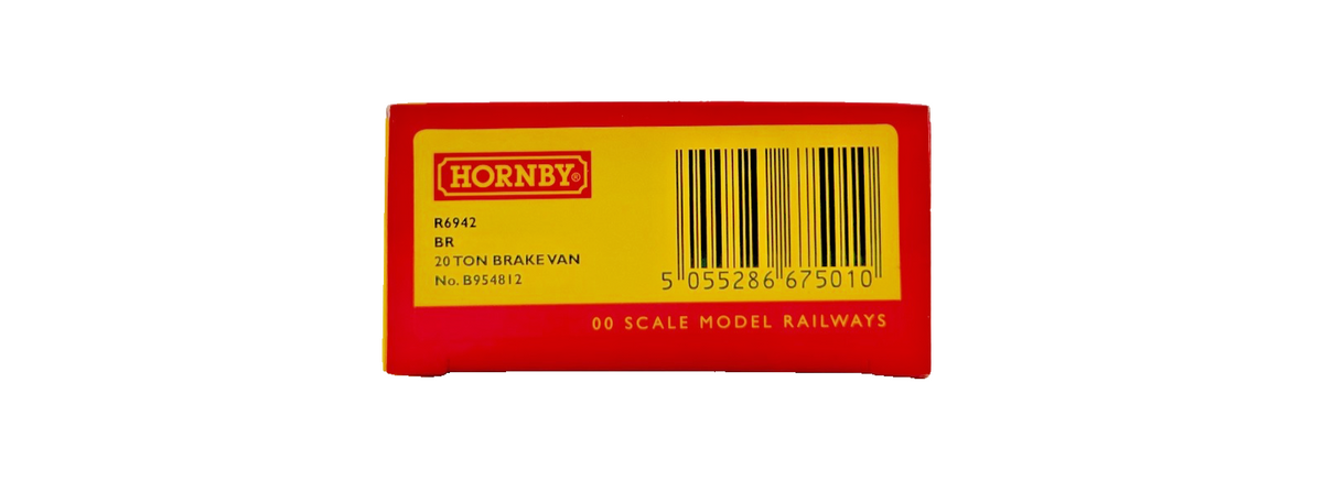 HORNBY OO GAUGE - R6942 - BR GREEN RAILFREIGHT 20T BRAKE VAN B954812 BOXED