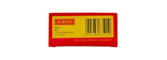 HORNBY OO GAUGE - R6942 - BR GREEN RAILFREIGHT 20T BRAKE VAN B954812 BOXED