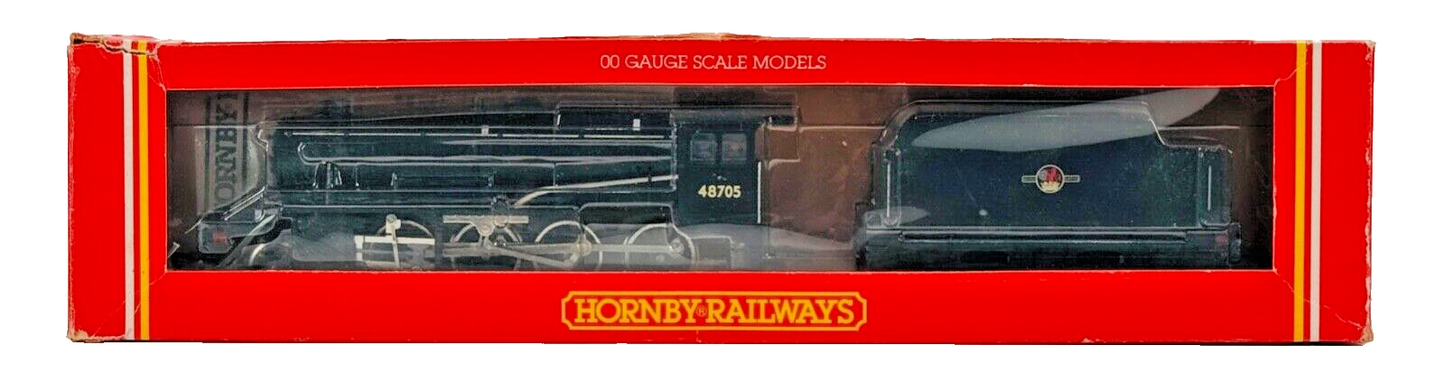 HORNBY 00 GAUGE - R325 - BR BLACK 2-8-0 CLASS 8F LOCOMOTIVE 48705 - INC BOX